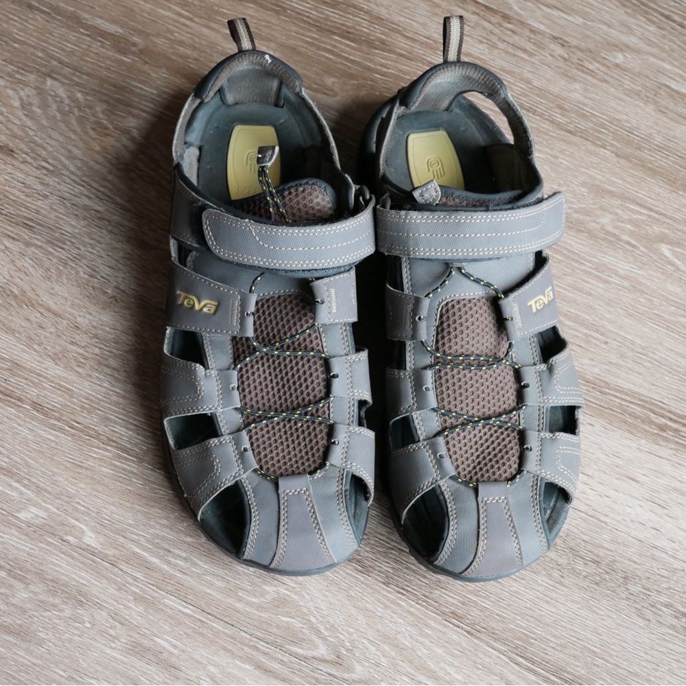 Teva Gray and Gold Forebay Water Sandal‎